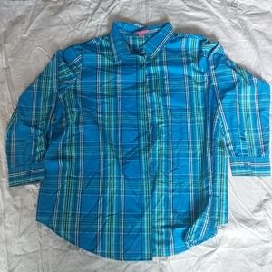 Plaid button up New but no tags attached.